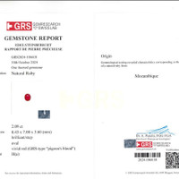 2.09 Ct. Ruby from Mozambique Scan Report