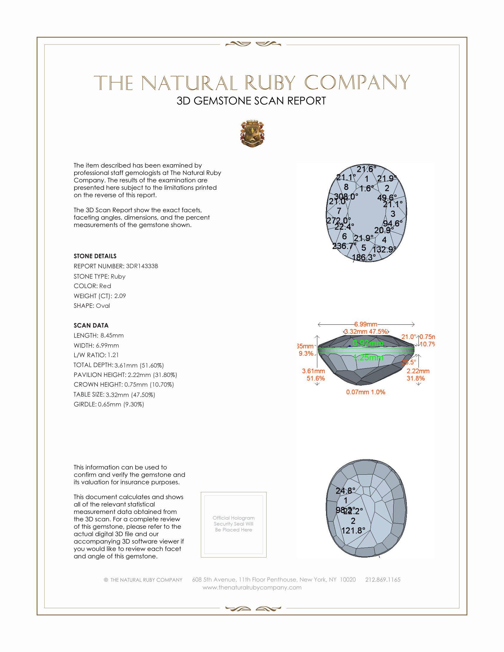 2.09 Ct. Ruby from Mozambique