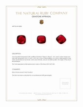3.01 Ct. Ruby from Mozambique Appraisal