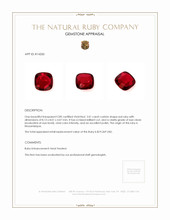 3.01 Ct. Ruby from Mozambique Appraisal
