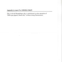 3.01 Ct. Ruby from Mozambique Scan Report