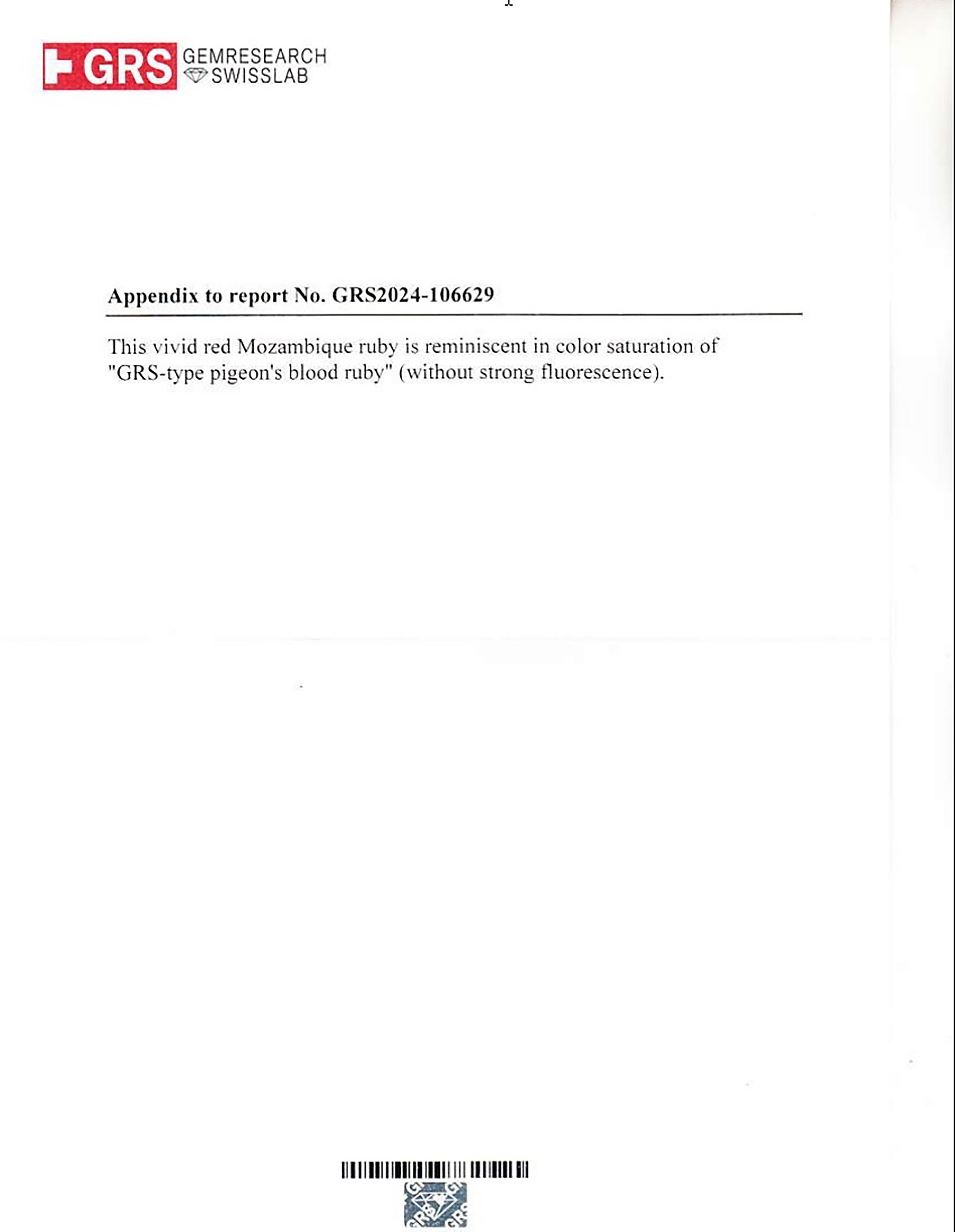 3.01 Ct. Ruby from Mozambique