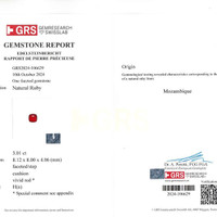 3.01 Ct. Ruby from Mozambique Scan Report