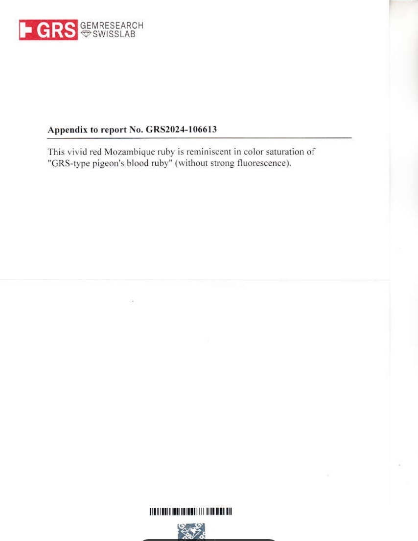 2.01 Ct. Ruby from Mozambique