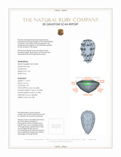 2.26 Ct. Ruby from Mozambique 3 D Scan Report
