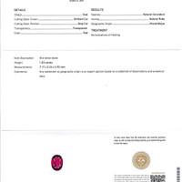 1.03 Ct. Ruby from Mozambique Scan Report
