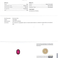 1.03 Ct. Ruby from Mozambique Scan Report