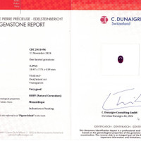 3.29 Ct. Ruby from Mozambique Scan Report