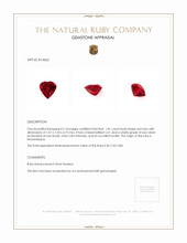 1.81 Ct. Ruby from Mozambique Appraisal