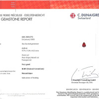 2.23 Ct. Ruby from Mozambique Scan Report