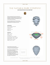 2.23 Ct. Ruby from Mozambique 3 D Scan Report