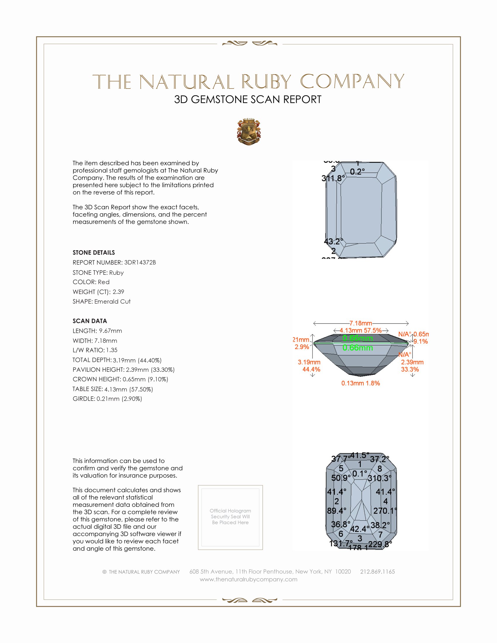 2.39 Ct. Ruby from Mozambique