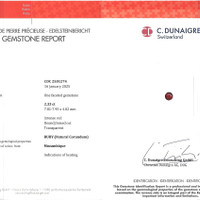 2.33 Ct. Ruby from Mozambique Scan Report