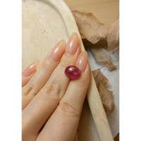8.40 Ct. Cabochon Ruby from Burma (Myanmar) Life Style