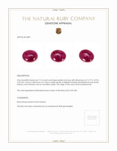 7.10 Ct. Cabochon Ruby from Burma (Myanmar) Appraisal