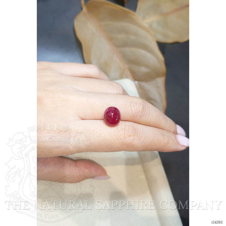 7.63 Ct. Cabochon Ruby from Burma (Myanmar)