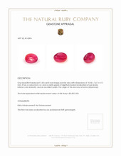 3.38 Ct. Star Ruby from Burma (Myanmar) Appraisal