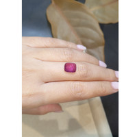 4.03 Ct. Cabochon Ruby from Mozambique Life Style