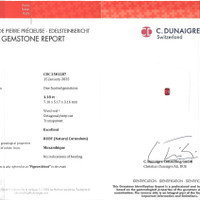 1.18 Ct. Ruby from Mozambique Scan Report
