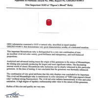 10.03 Ct. Ruby from Mozambique Scan Report