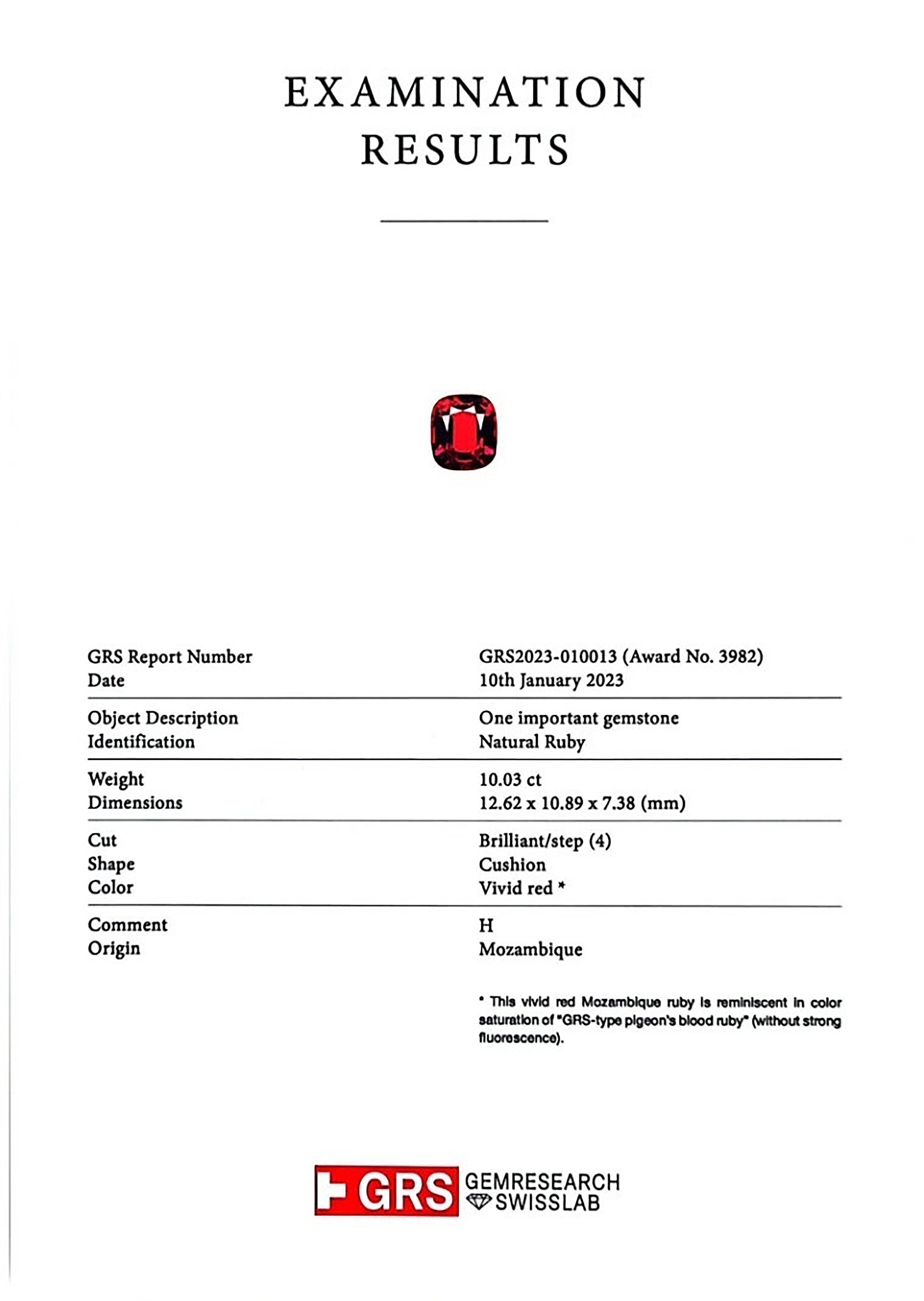 10.03 Ct. Ruby from Mozambique