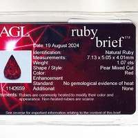 1.07 Ct. Ruby from Mozambique Scan Report