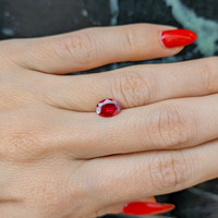 0.98 Ct. Ruby from Mozambique Life Style