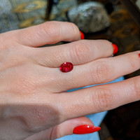 1.23 Ct. Ruby from Mozambique Life Style