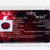 1.18 Ct. Ruby from Mozambique Scan Report