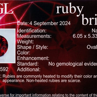 1.00 Ct. Ruby from Mozambique Scan Report