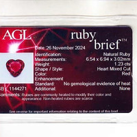 1.23 Ct. Ruby from Mozambique Scan Report