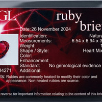 1.23 Ct. Ruby from Mozambique Scan Report