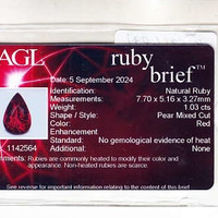 1.03 Ct. Ruby from Mozambique Scan Report