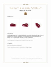 4.13 Ct. Cabochon Ruby from Afghanistan Appraisal