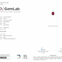 3.00 Ct. Ruby from Mozambique Scan Report