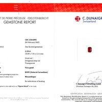 2.39 Ct. Ruby from Mozambique Scan Report