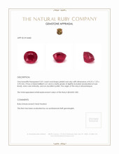 3.01 Ct. Ruby from Mozambique Appraisal