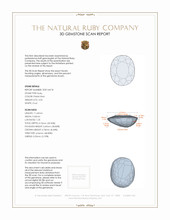 3.55 Ct. Ruby from Mozambique 3 D Scan Report