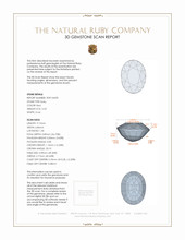 2.23 Ct. Ruby from Mozambique 3 D Scan Report