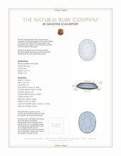 5.77 Ct. Ruby from Mozambique 3 D Scan Report
