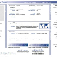 3.23 Ct. Ruby from Mozambique Scan Report