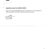 3.23 Ct. Ruby from Mozambique Scan Report