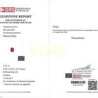 3.23 Ct. Ruby from Mozambique Scan Report