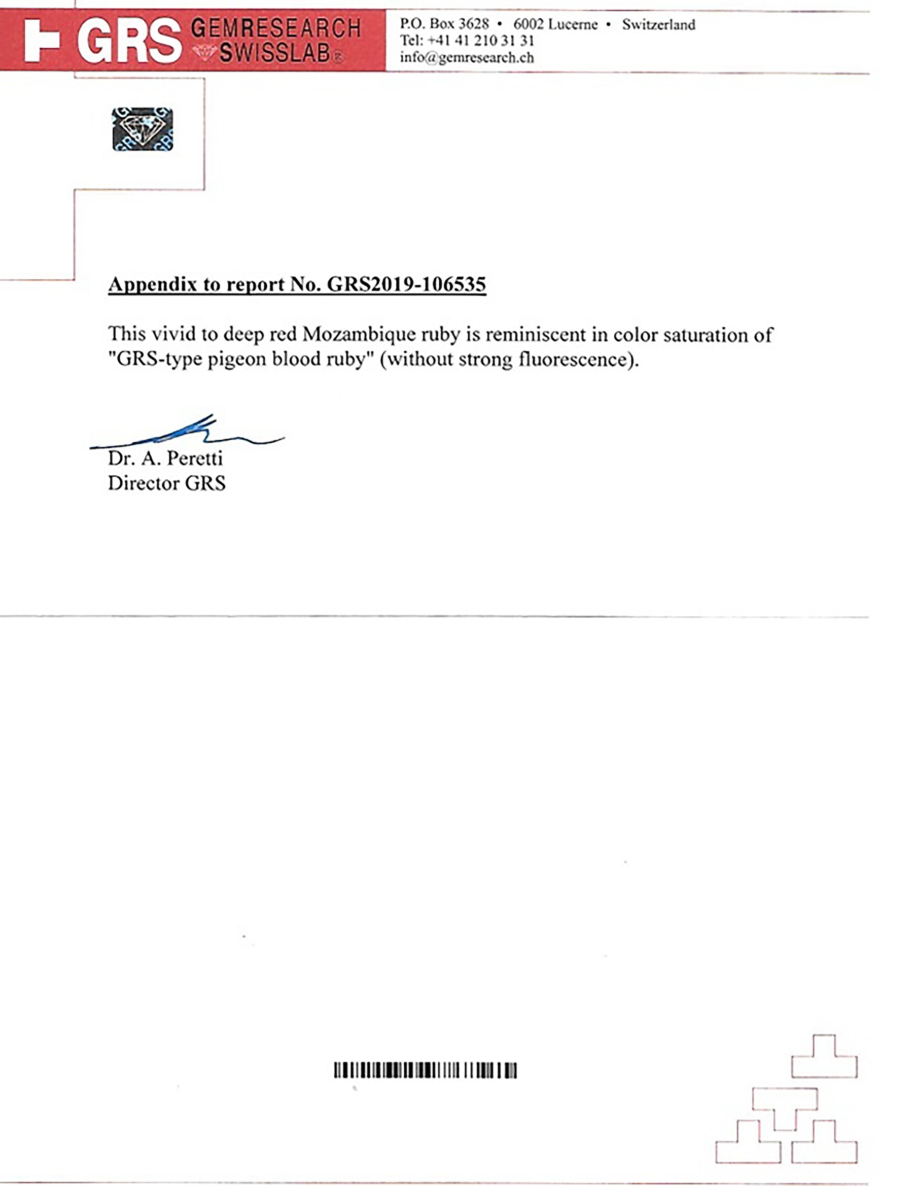 3.23 Ct. Ruby from Mozambique