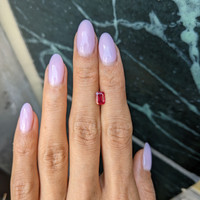 0.91 Ct. Ruby from Mozambique Life Style