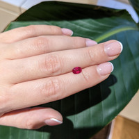0.84 Ct. Ruby from Mozambique Life Style