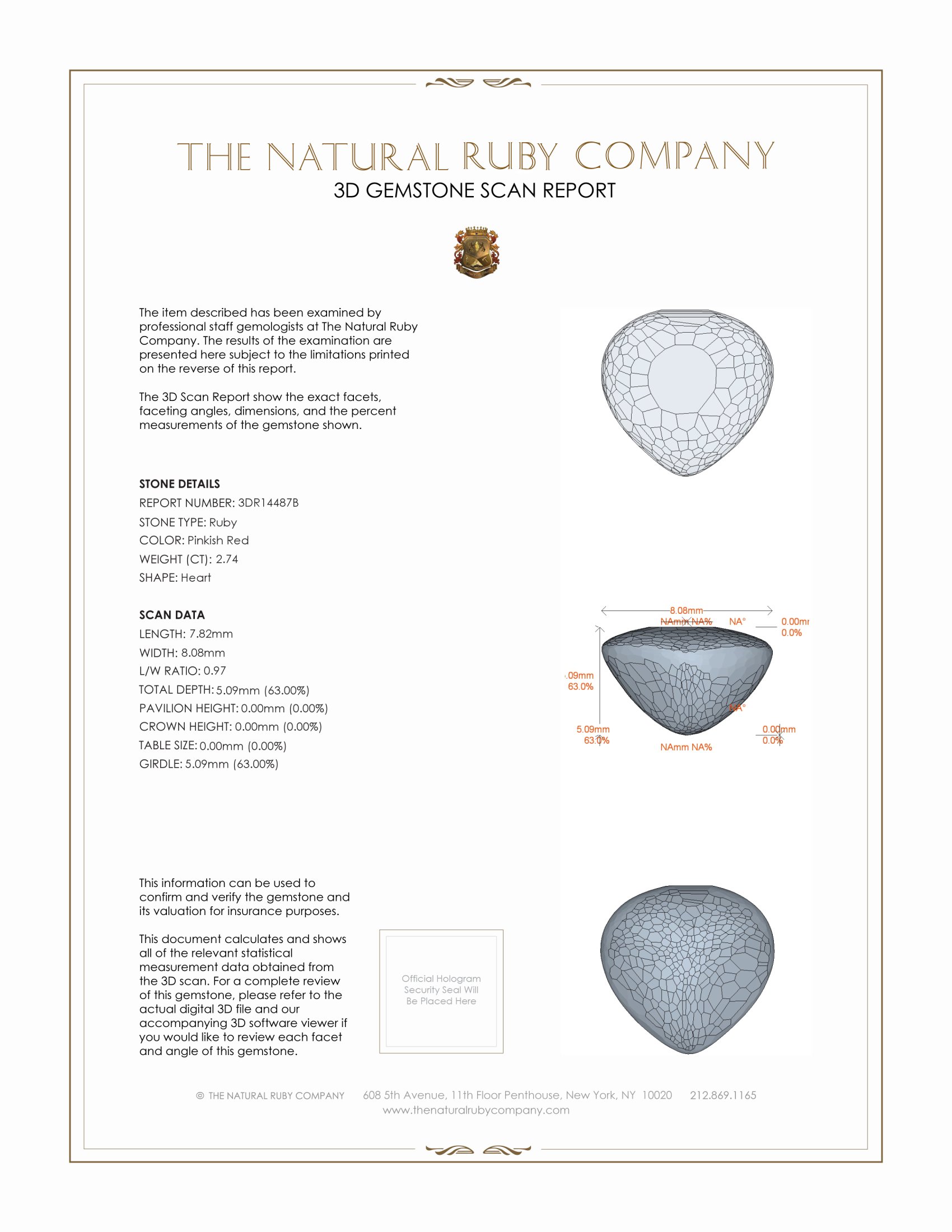 2.74 Ct. Cabochon Ruby from Mozambique