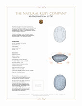 0.60 Ct. Ruby from Mozambique 3 D Scan Report