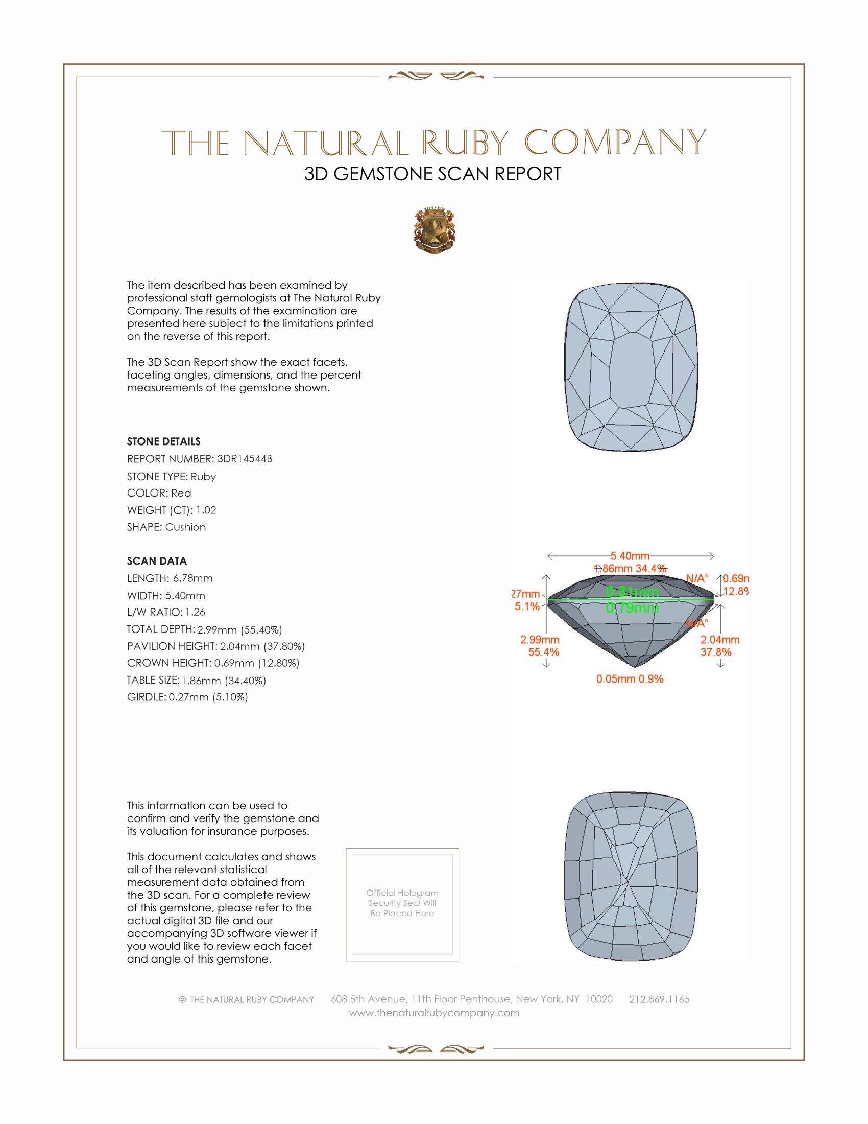 1.02 Ct. Ruby from Mozambique