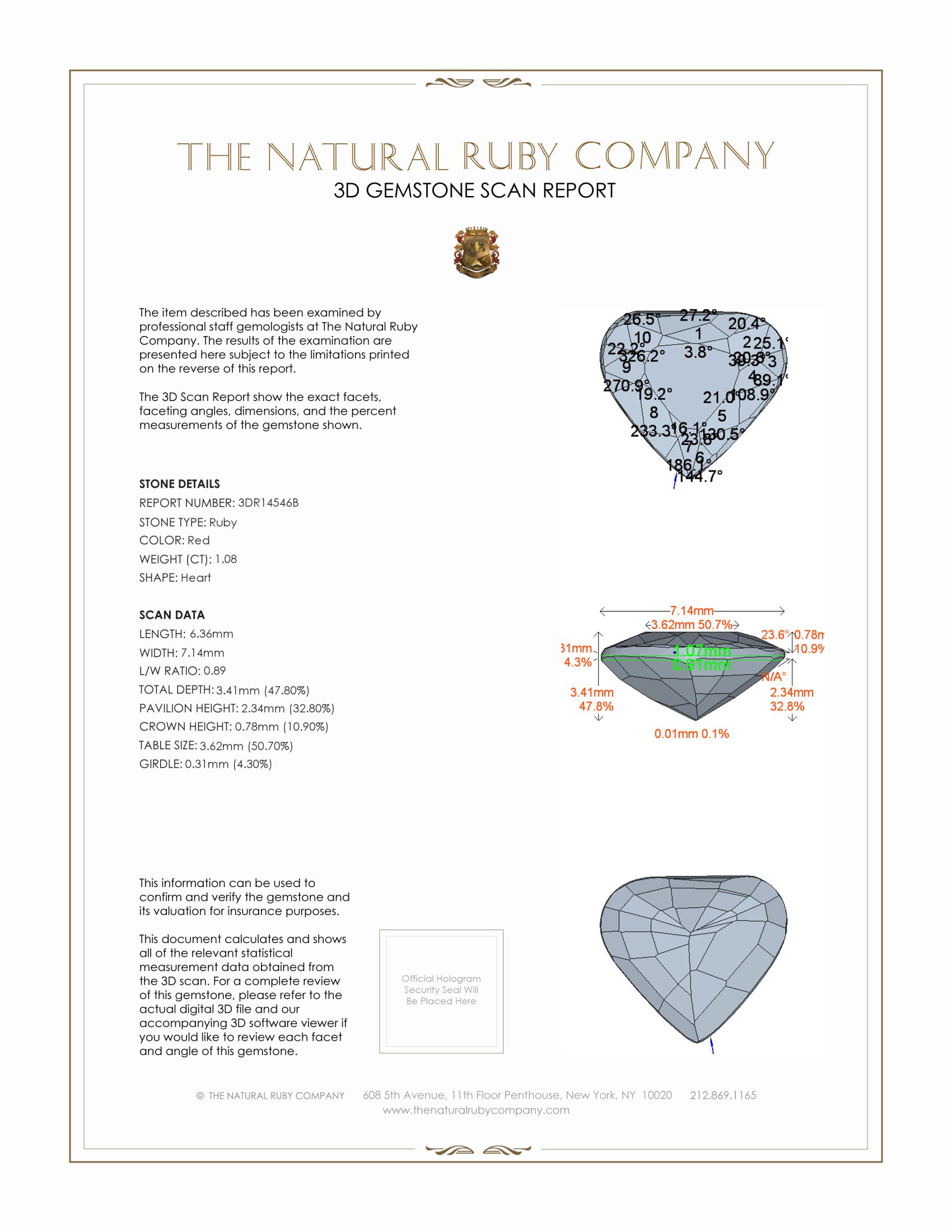 1.08 Ct. Ruby from Mozambique